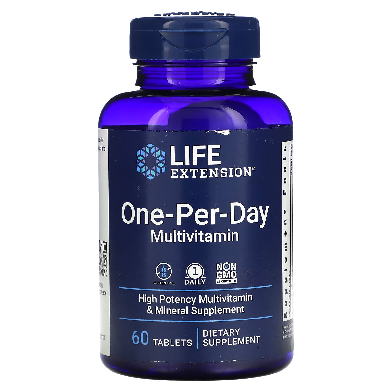 Life Extension, One-Per-Day Multivitamin, 60 Tablets UPC 737870231363 | HiLife Vitamins